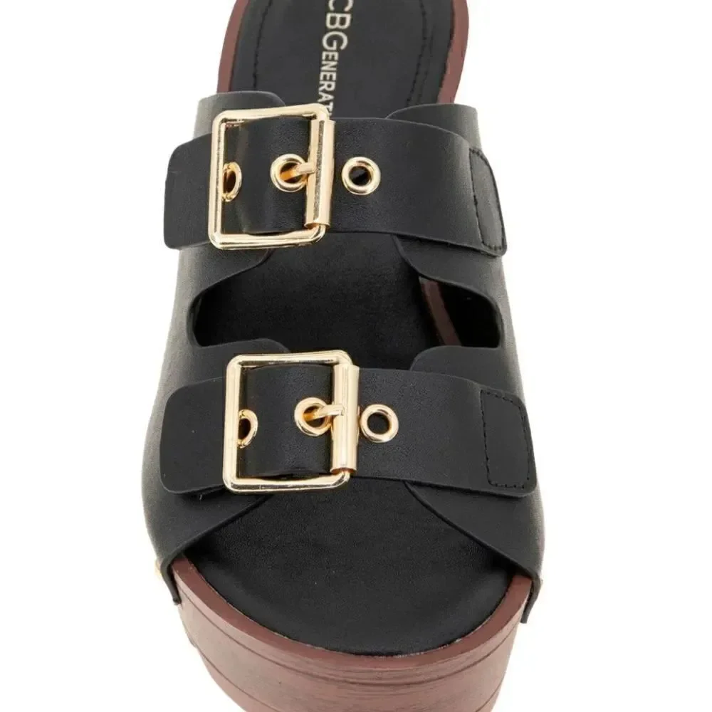 BCBGeneration Women’s Yolanda Peep Toe Clogs in the Size 9